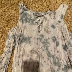 Long sleeve Tie Dye American eagle shirt